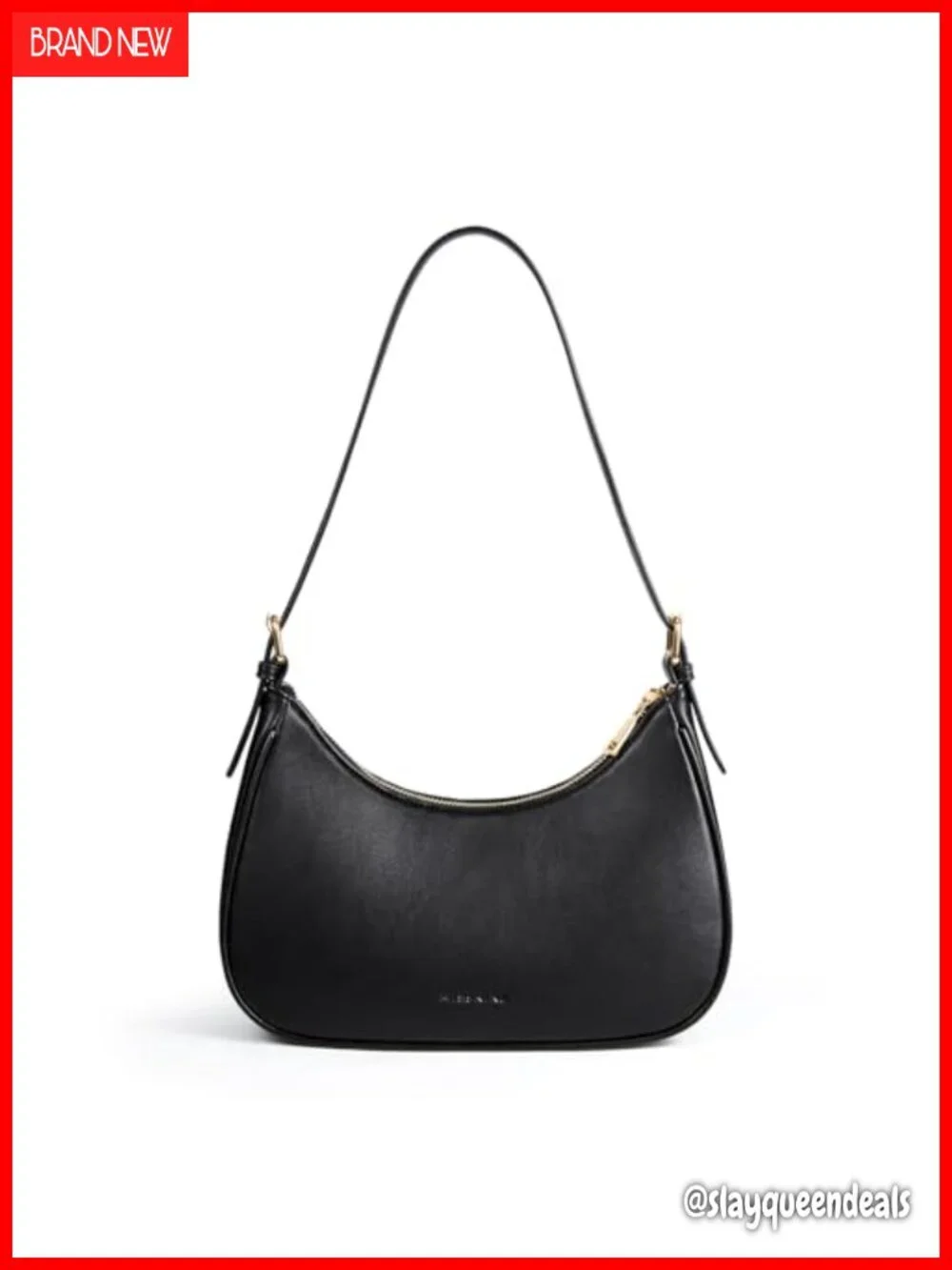 Small Faux Leather Hobo Shoulder Bag with Adjustable Strap Crossbody Purse